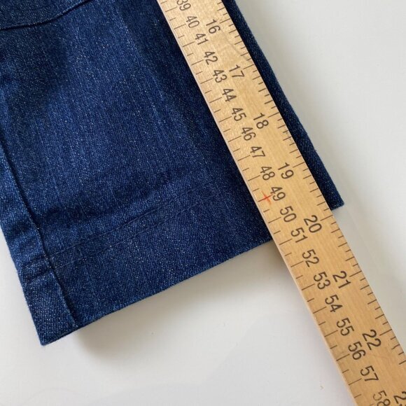 Christine Phillippe Womens Denim Jacket Sz 8 Gold Button Detail Classy Casual - Picture 11 of 11